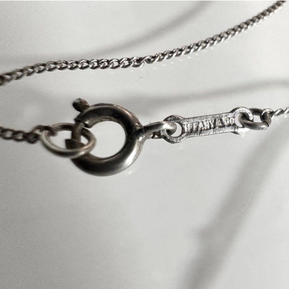 Tiffany & Co. authentic cross necklace .925 with Tiffany & co. EUC - Picture 2 of 4